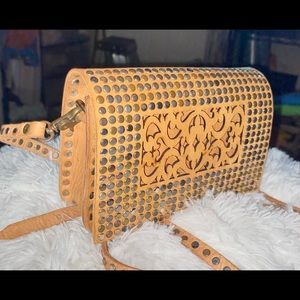 Moroccan Max & Jan Hand Crafted Leather Crossbody Purse